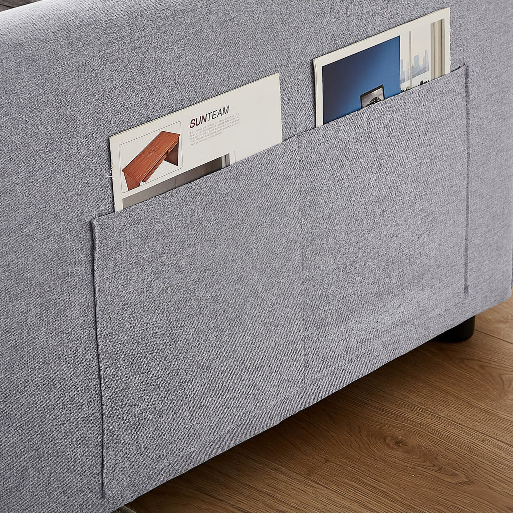 Gray 54" Sleeper Sofa Bed P601