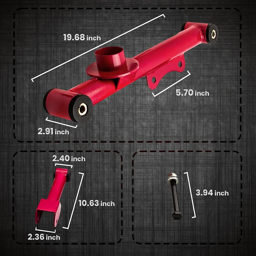 Rear Upper Lower Tubular Control Arm Kit with Hardware J672746