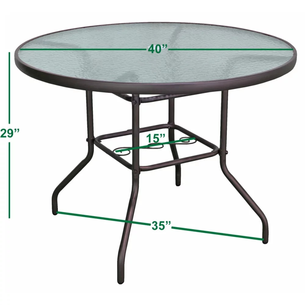 Brown 5-Piece Patio Dining Set X76271