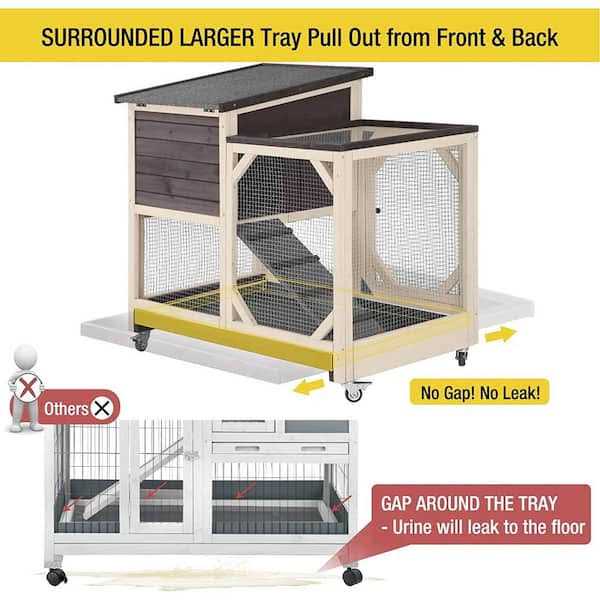 Large Indoor Rabbit Hutch with Pull out Tray P99400