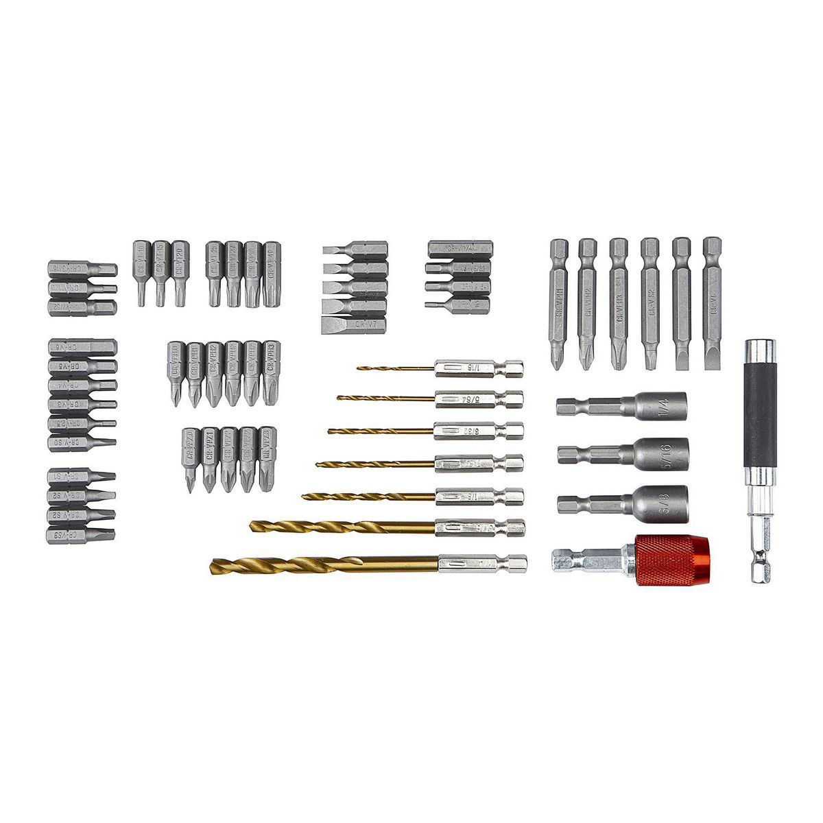 Drill and Driver Bit Set, 58 Piece W239