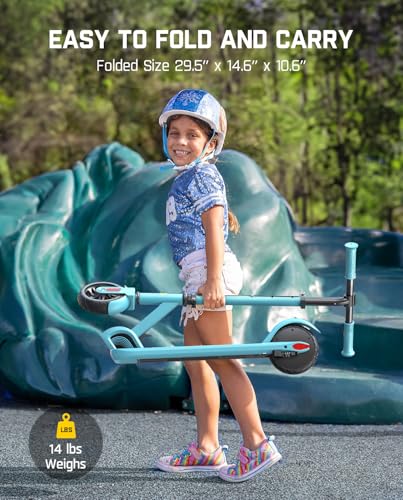 Electric Scooter for Kids 8-12, Adjustable Handlebar, 132 lbs, 40 mins, 5 Miles Range Y278817