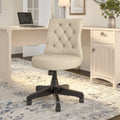 Antique White Leather Tufted Office Chair M46162