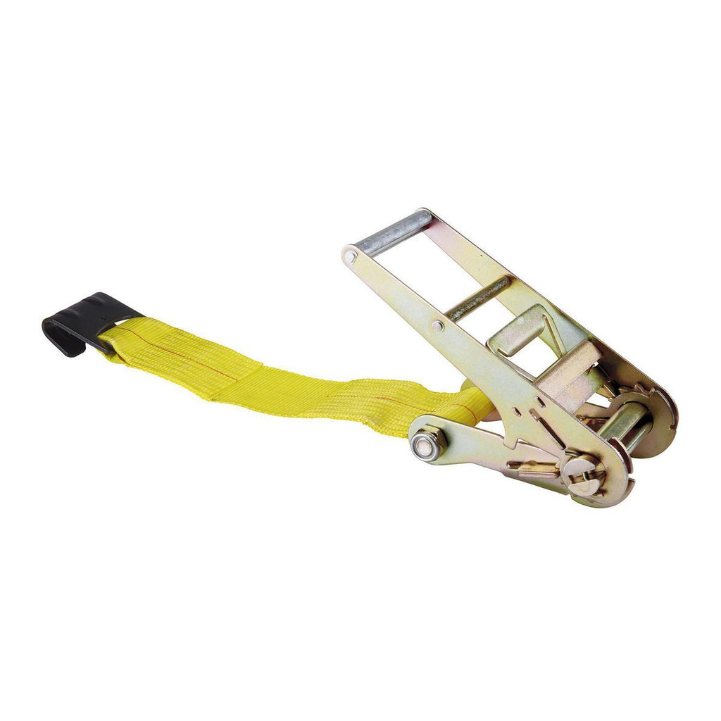 4 in. x 27 ft. Ratcheting Cargo Strap with Flat Hook P8897