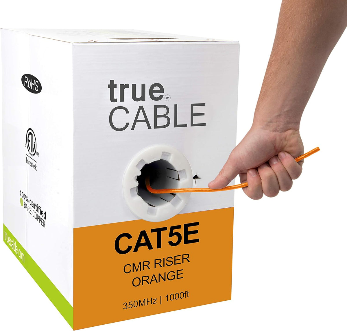 Gray 1000ft Cat5e Riser UTP Bulk Ethernet Cable K567412