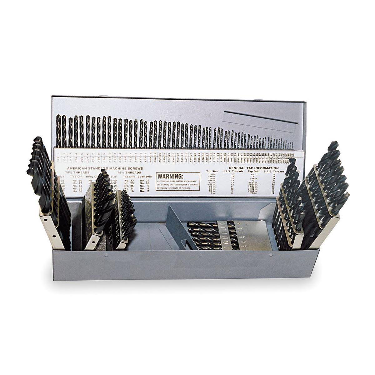 115 PC HSS Blk Oxide Jobber Drill Set W439