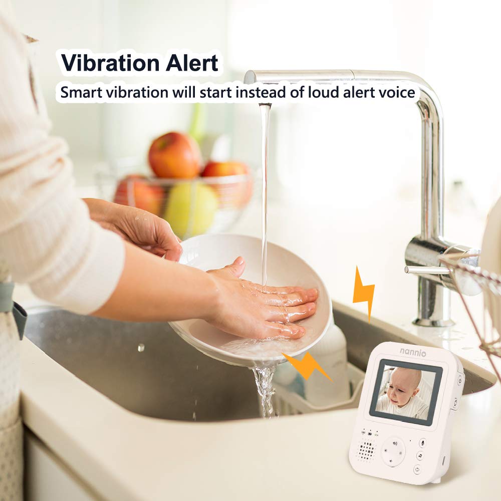 Video Baby Monitor with Camera and Audio, Auto Night Vision, Non-WiFi T11686