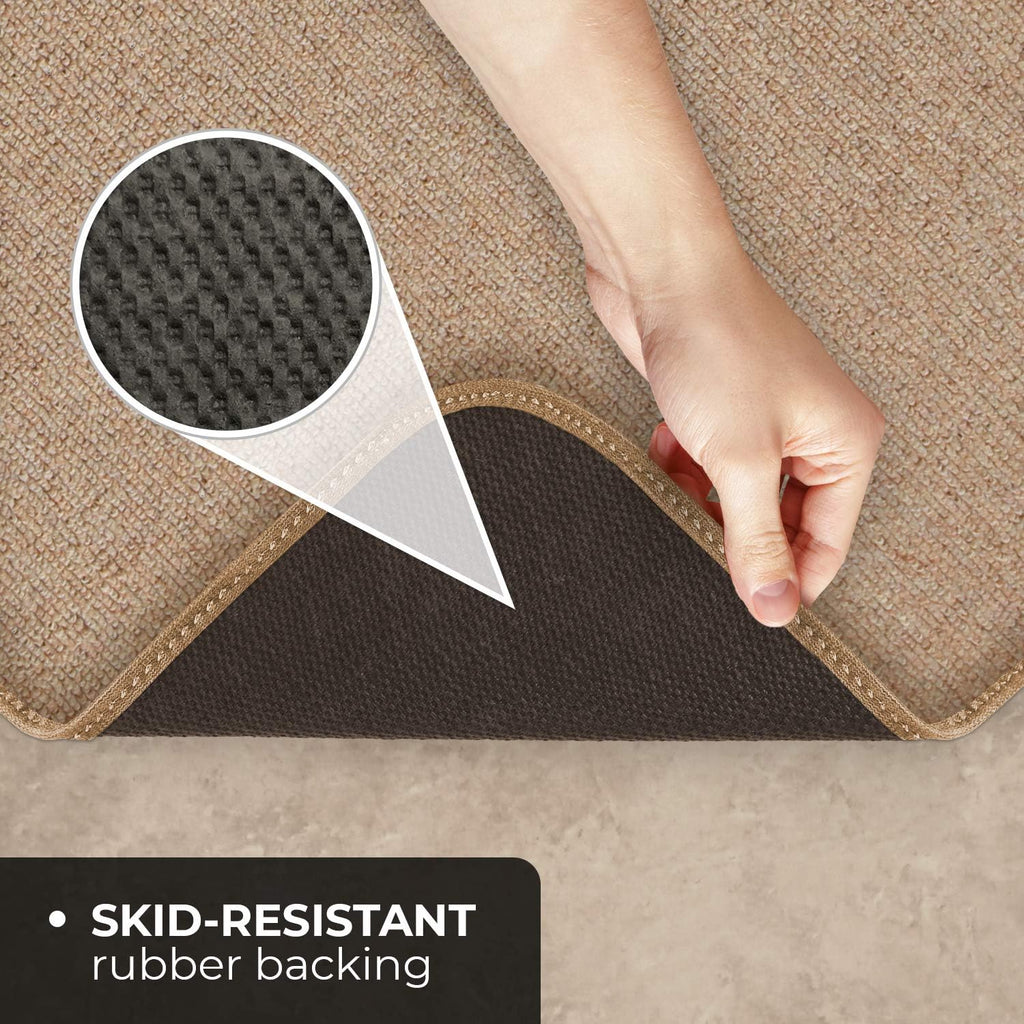 Skid-Resistant Carpet Runner - Pebble Beige - 18 Feet X 27 Inches Q10910