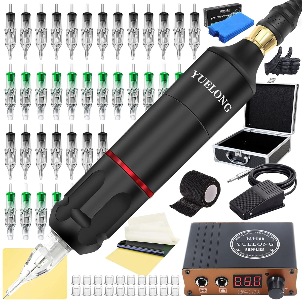 20PCS Cartridges Needles Rotary Machine Pen Kit E589165