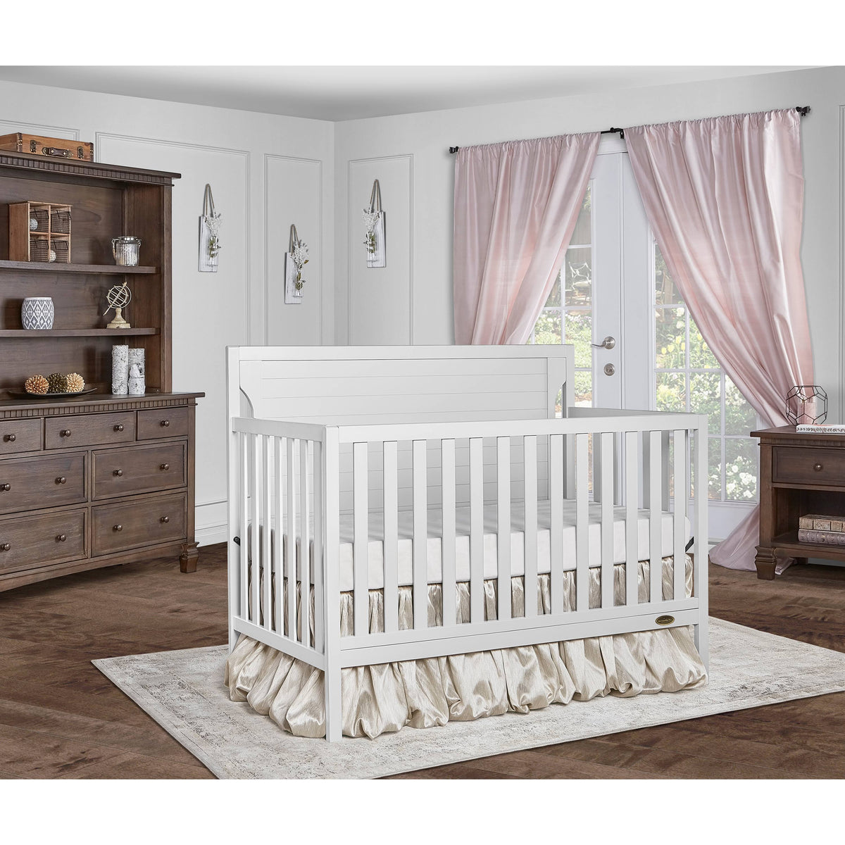 5 in 1 Convertible Crib White L7105