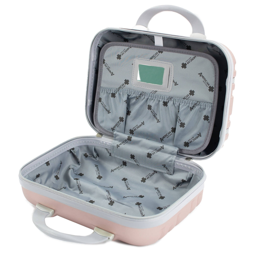 2 Piece Carry-On Cosmetic Luggage Set Black I79811