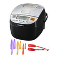 Zojirushi Micom Rice Cooker and Warmer with Color Chef Knife Set and Nylon Tongs M51742