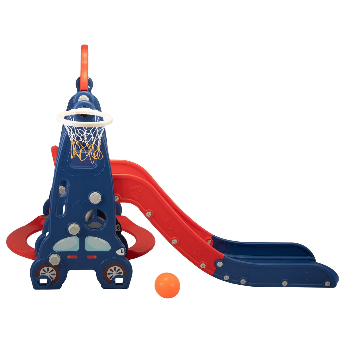Toddler Slide and Swing Set with Basketball Hoop X227