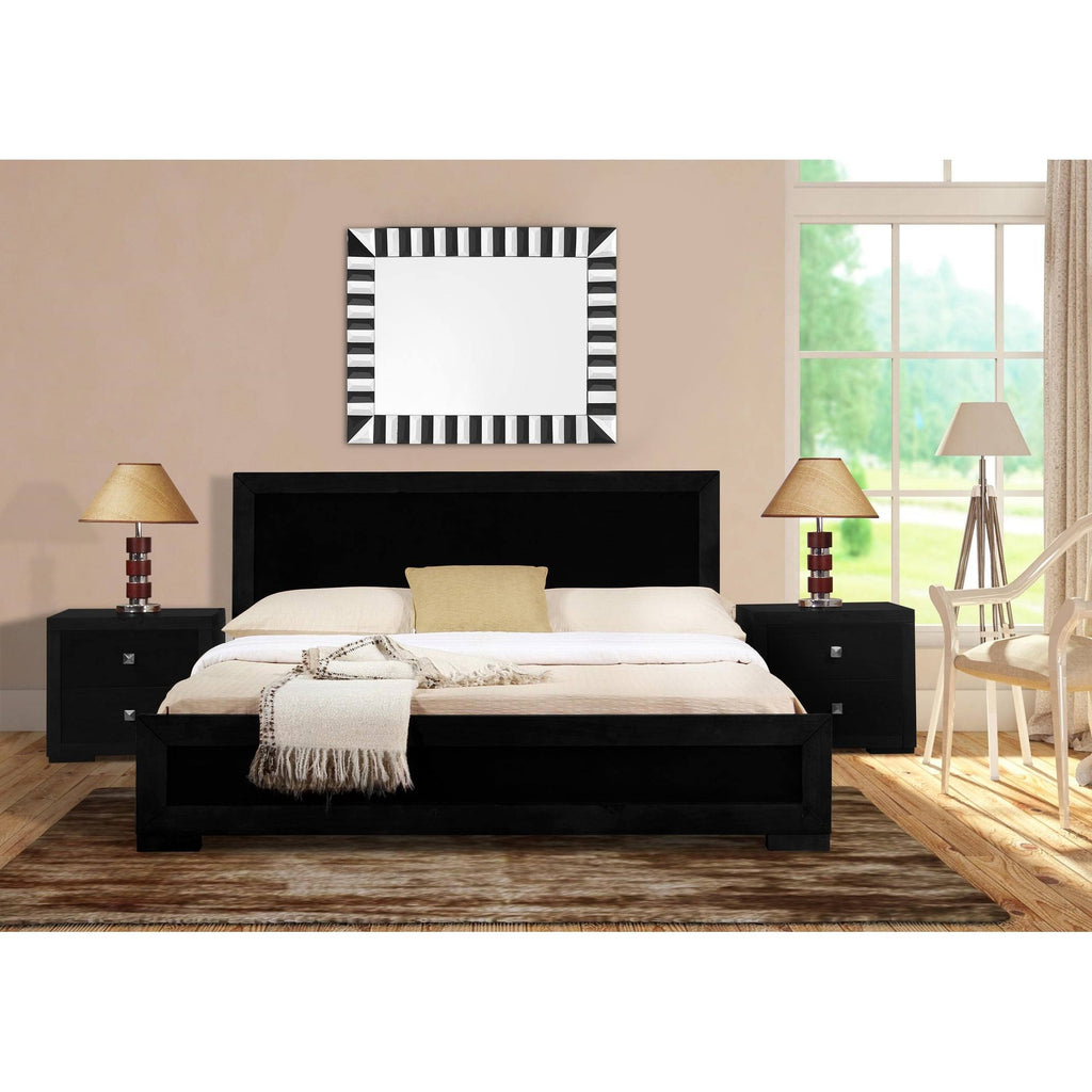King Wooden Platform Bed M293