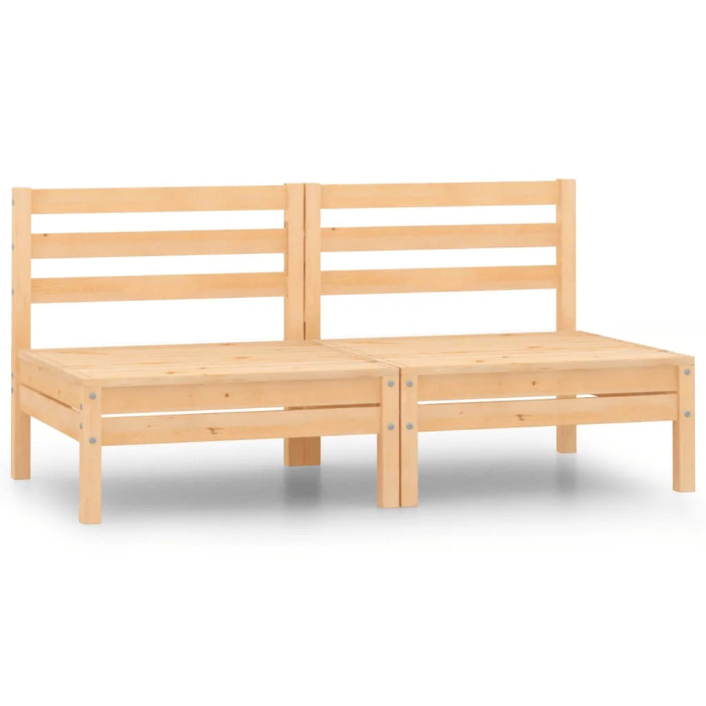 Patio 2-Seater Sofa Solid Pinewood V963389