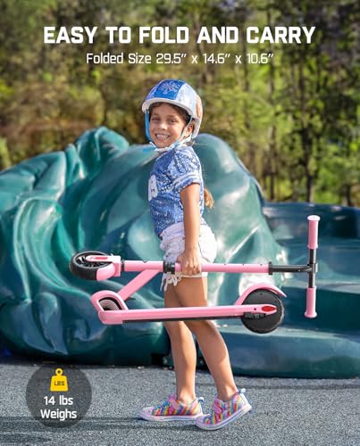 Electric Scooter for Kids 8-12, Adjustable Handlebar, 132 lbs, 40 mins, 5 Miles Range Y278817