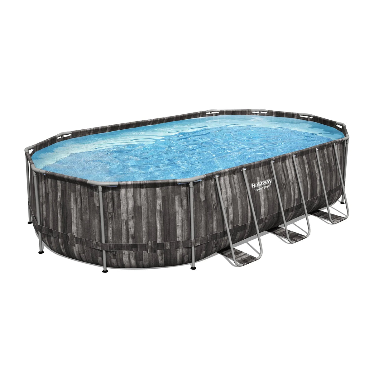 20' x 12' x 48 Oval Above Ground Swimming Pool Set Q34463