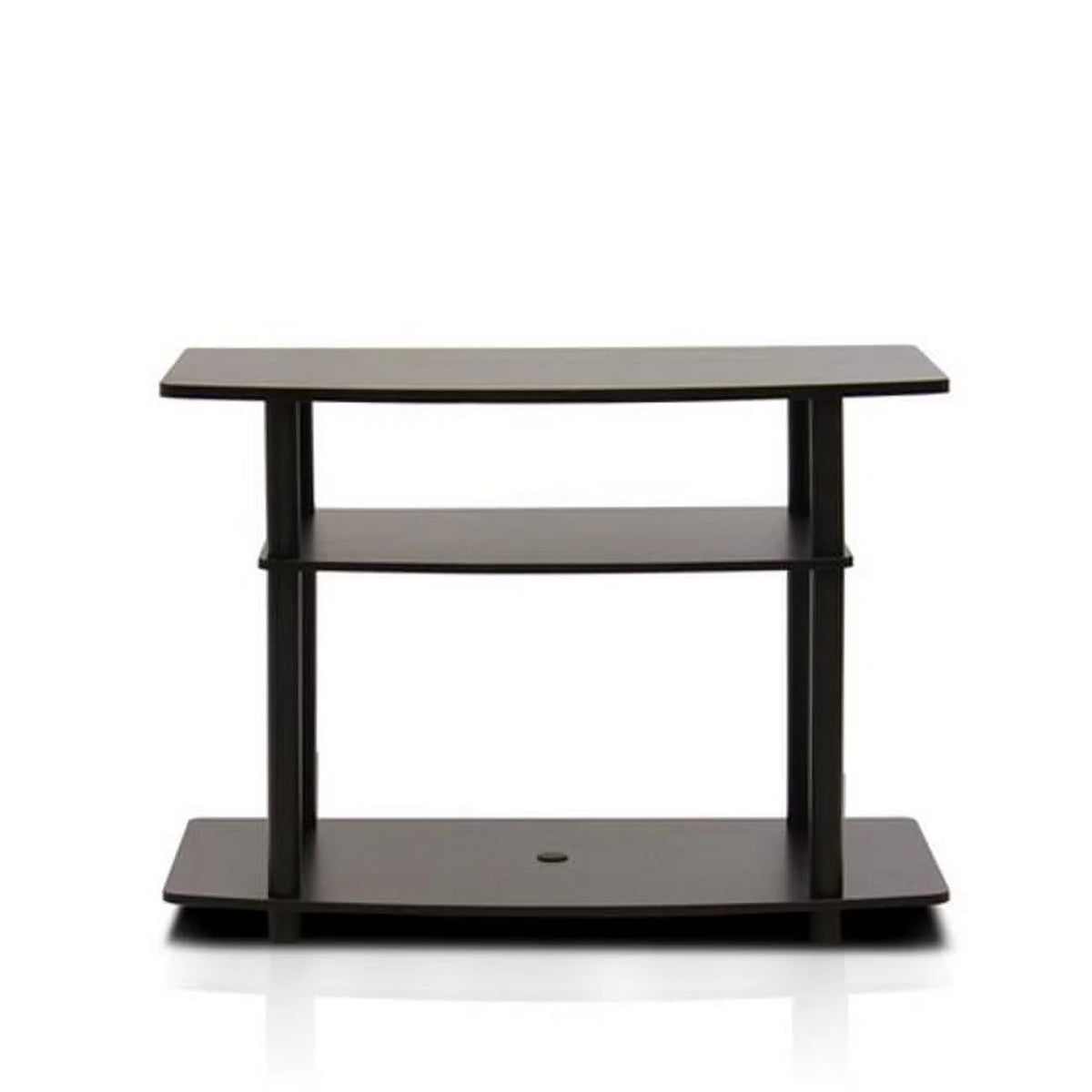 3-Tier TV Stands, Dark Brown & Black Q644967