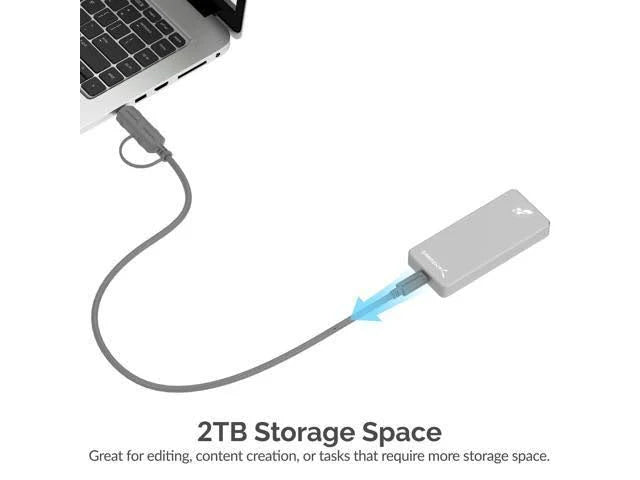 2TB USB 3.2 External Aluminum SSD V203