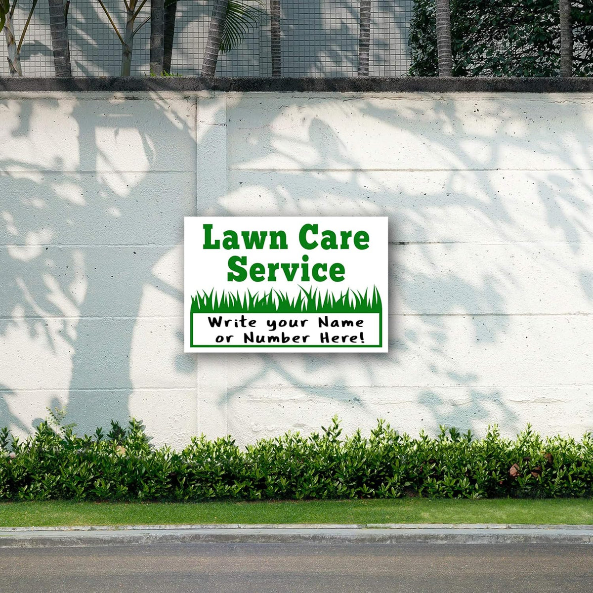 18x12 Single-Sided Screen Print UV-Ink Waterproof Yard Signs (25) V11277