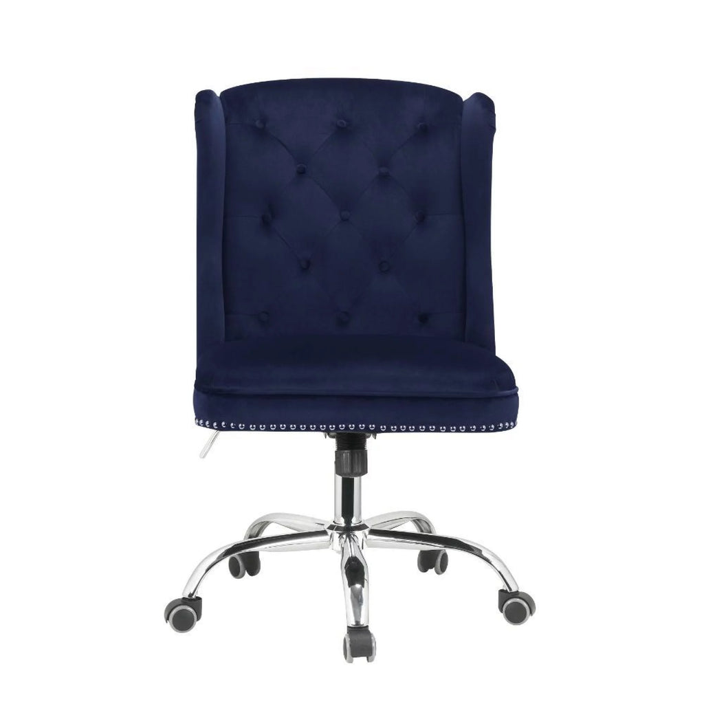 Midnight Blue Velvet Office Chair H830367