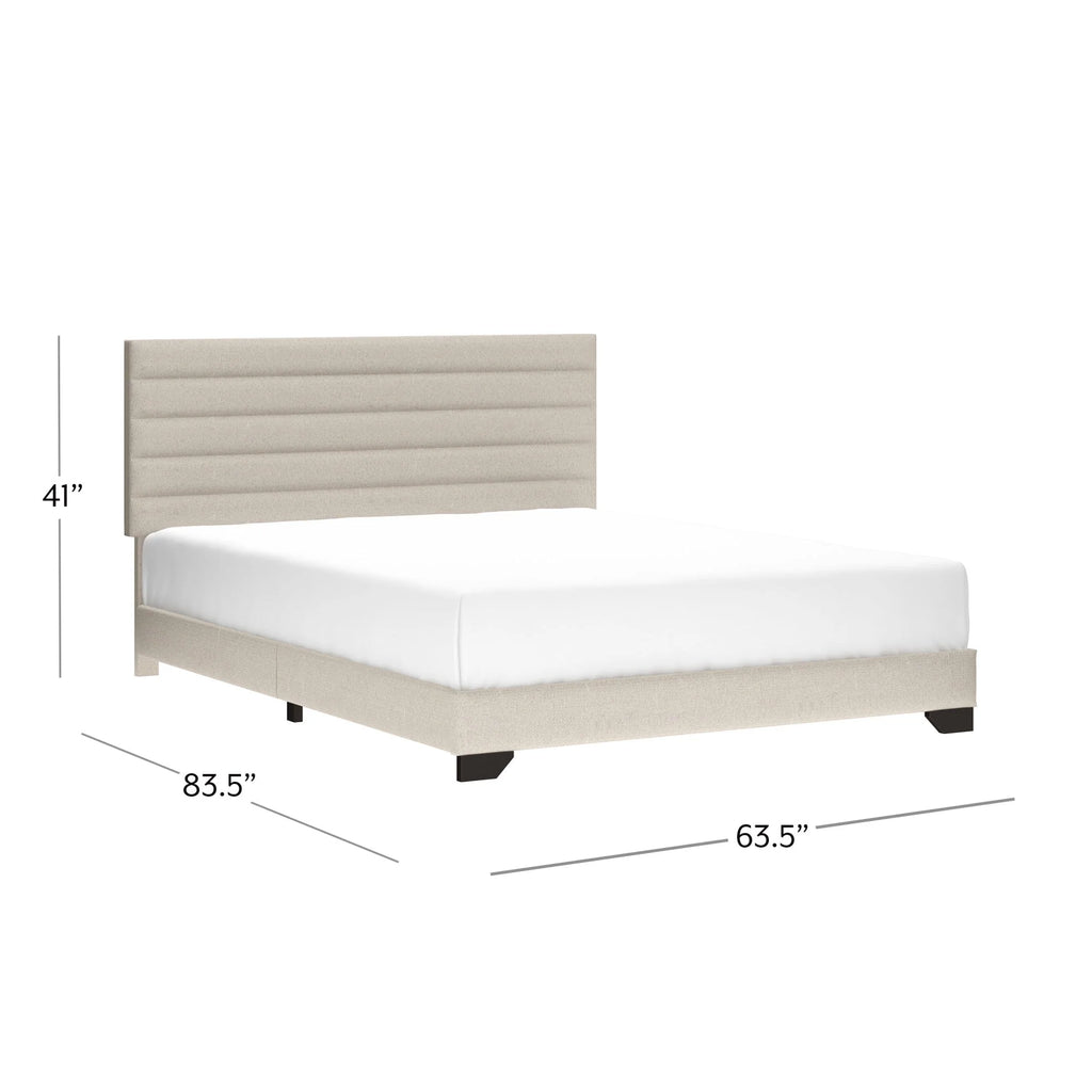 Queen Tufted Upholstered Platform Bed R809