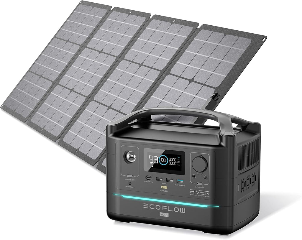 Portable Power Station 576Wh with 110W Solar Panel S34007