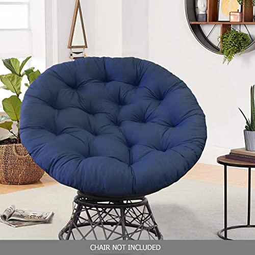 Black 100% Cotton Duck Fabric Papasan Chair Cushion A118
