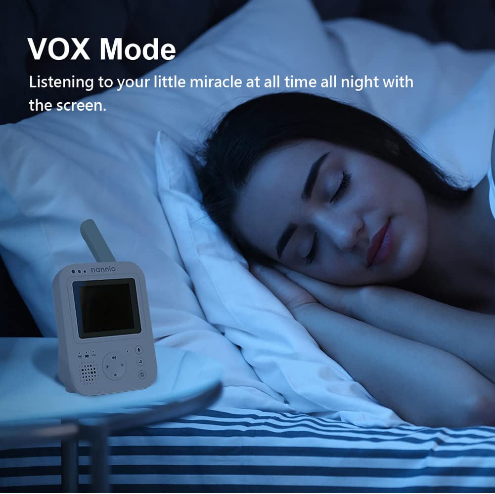 Video Baby Monitor with Camera and Audio, Auto Night Vision, Non-WiFi T11686