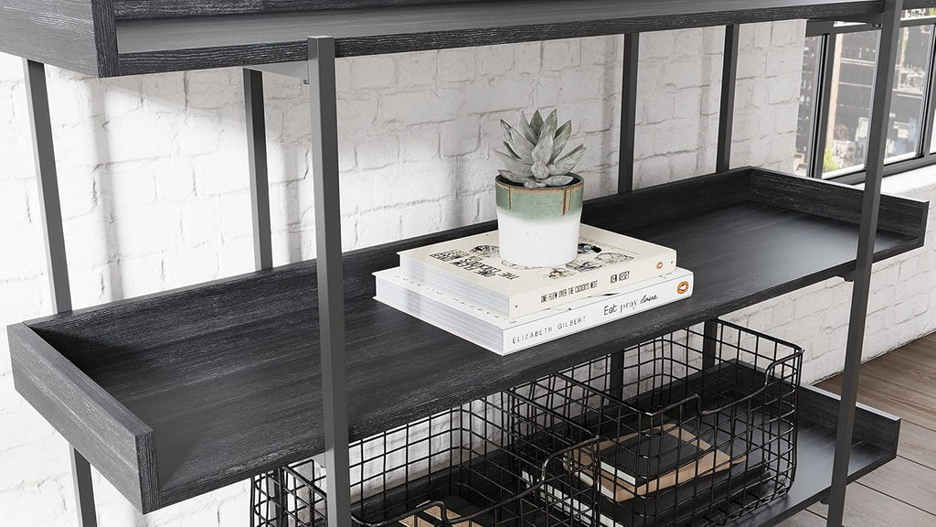 Black 3-Tier Bookcase C624903