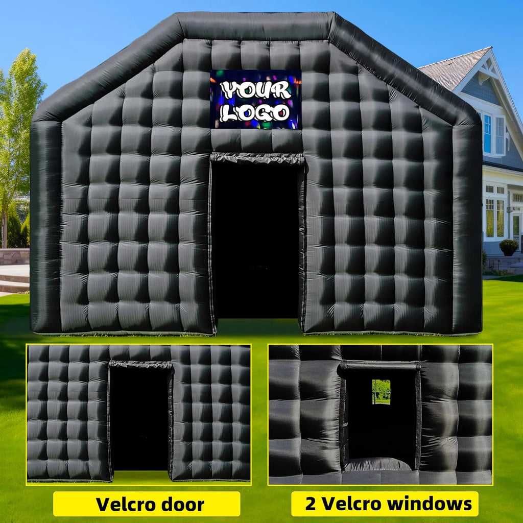 Large Black Inflatable Night Club 30x20x13Ft Inflatable Party Tent F202