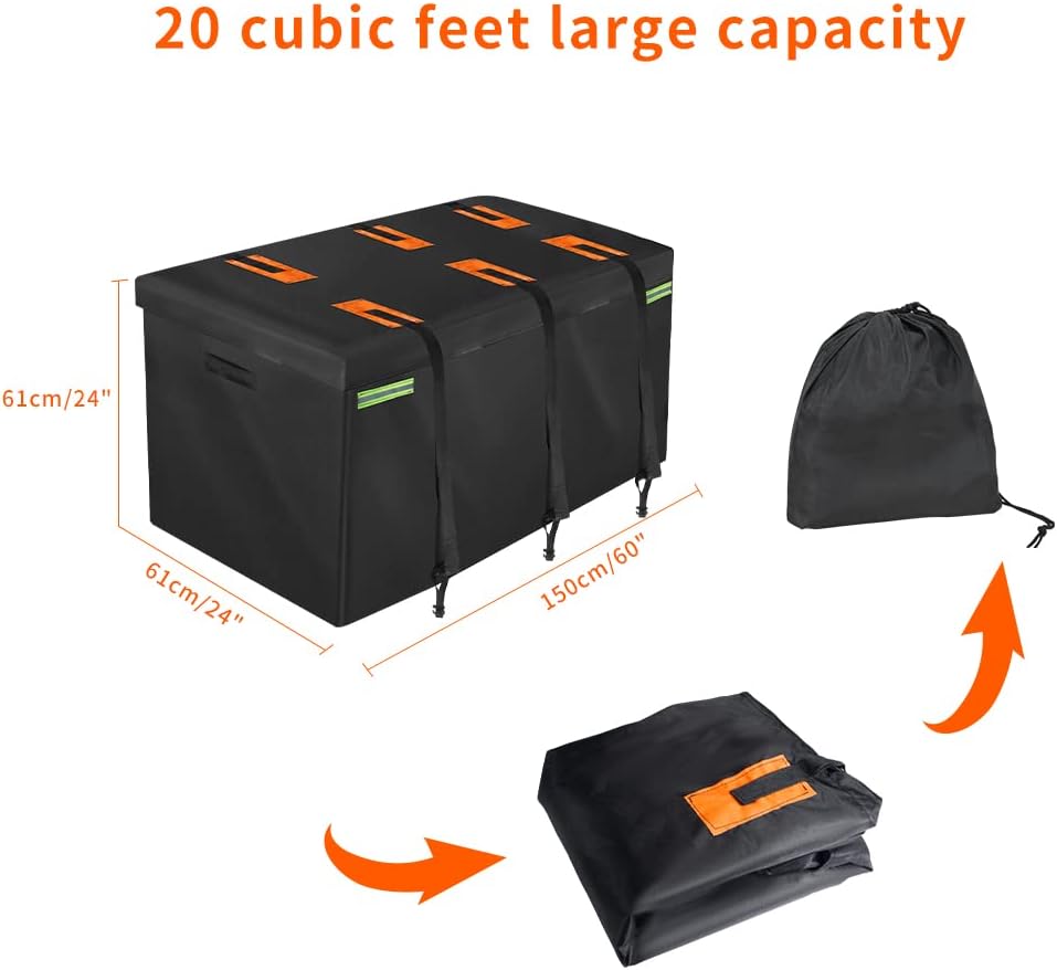 Hitch Cargo Carrier Bag with 6 Reinforced Straps D5578