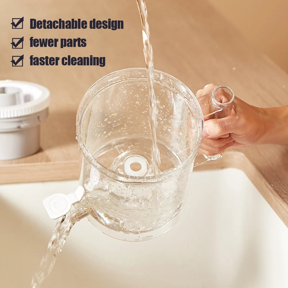 Electric Citrus Juicer Squeezer with Pulp Basket, 300ml, USB Charging, BPA-Free (White) V50116