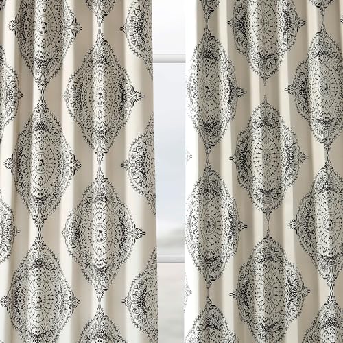 Printed Room Darkening Curtains 50 X 84 Henna Clover U506474