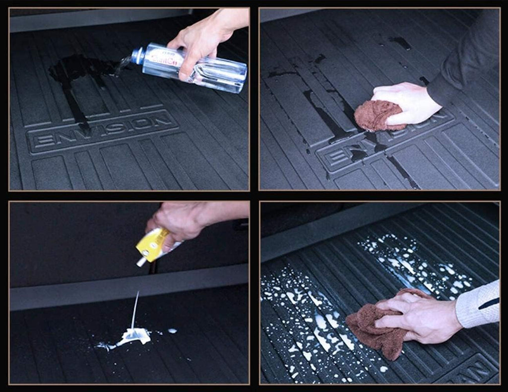 Black Heavy Duty Rubber Waterproof Cargo Tray Trunk Mat S166752