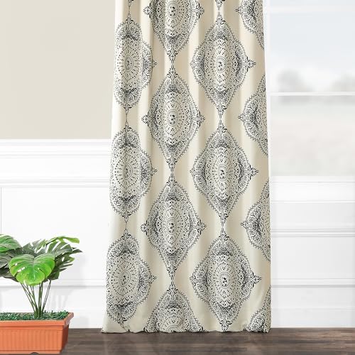 Printed Room Darkening Curtains 50 X 84 Henna Clover U506474