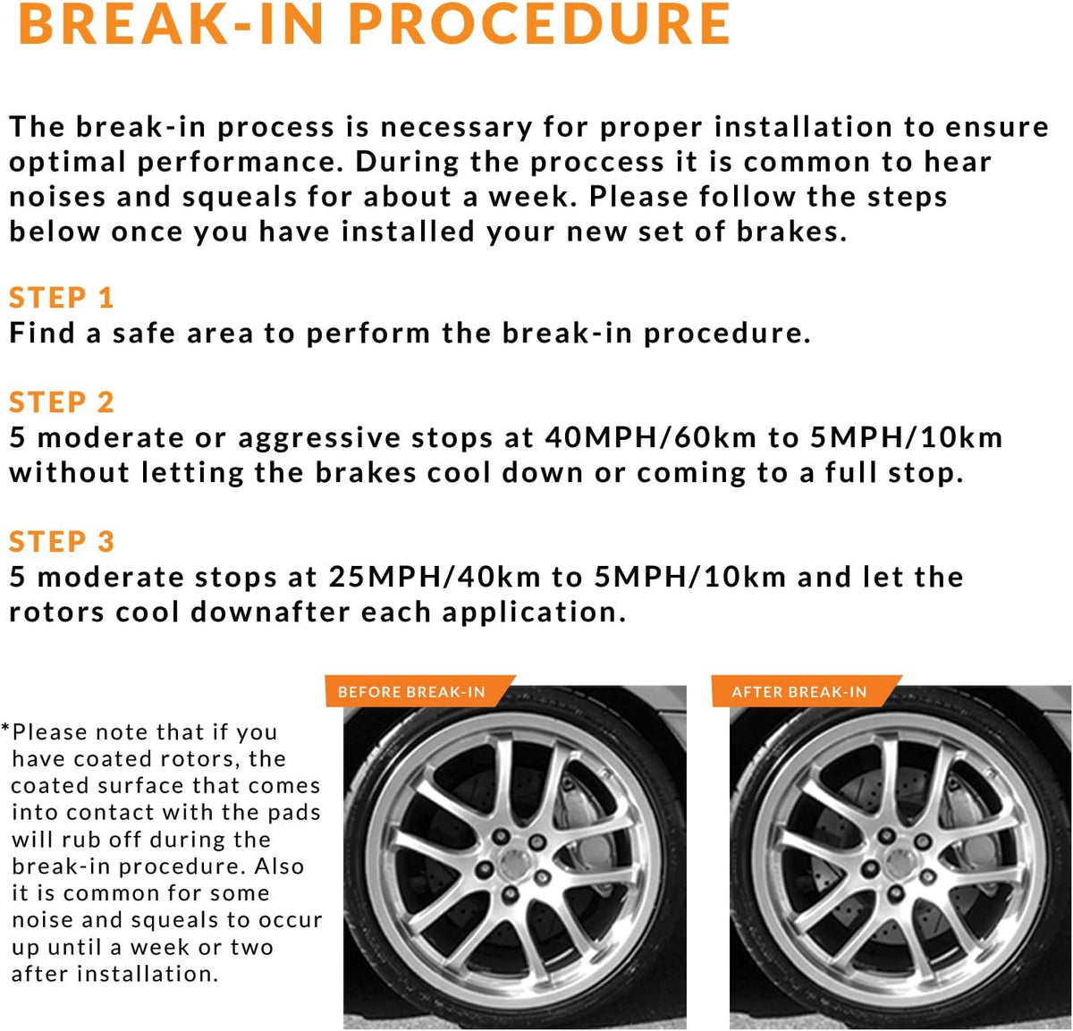 Max Brakes Premium OE Rotors with Carbon Ceramic Pads H2990