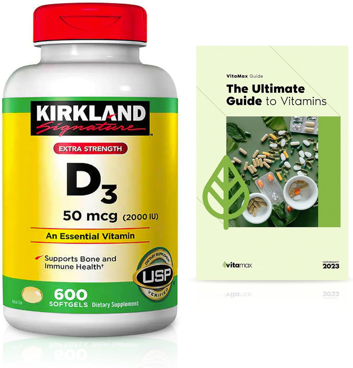 Extra Strength D3 50 mcg, 600 Softgels O262479