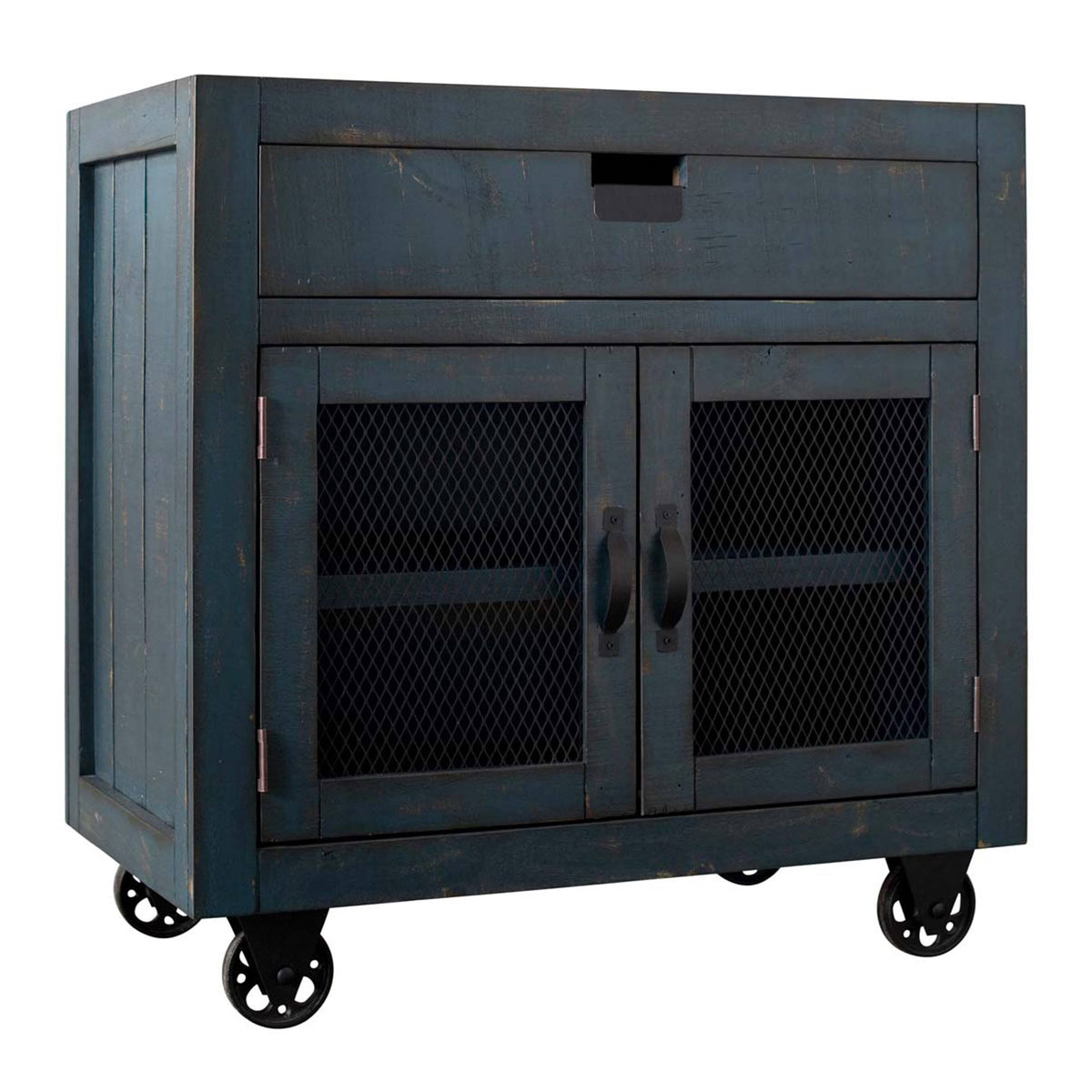 Blue 2-Door Accent Chest Z447971