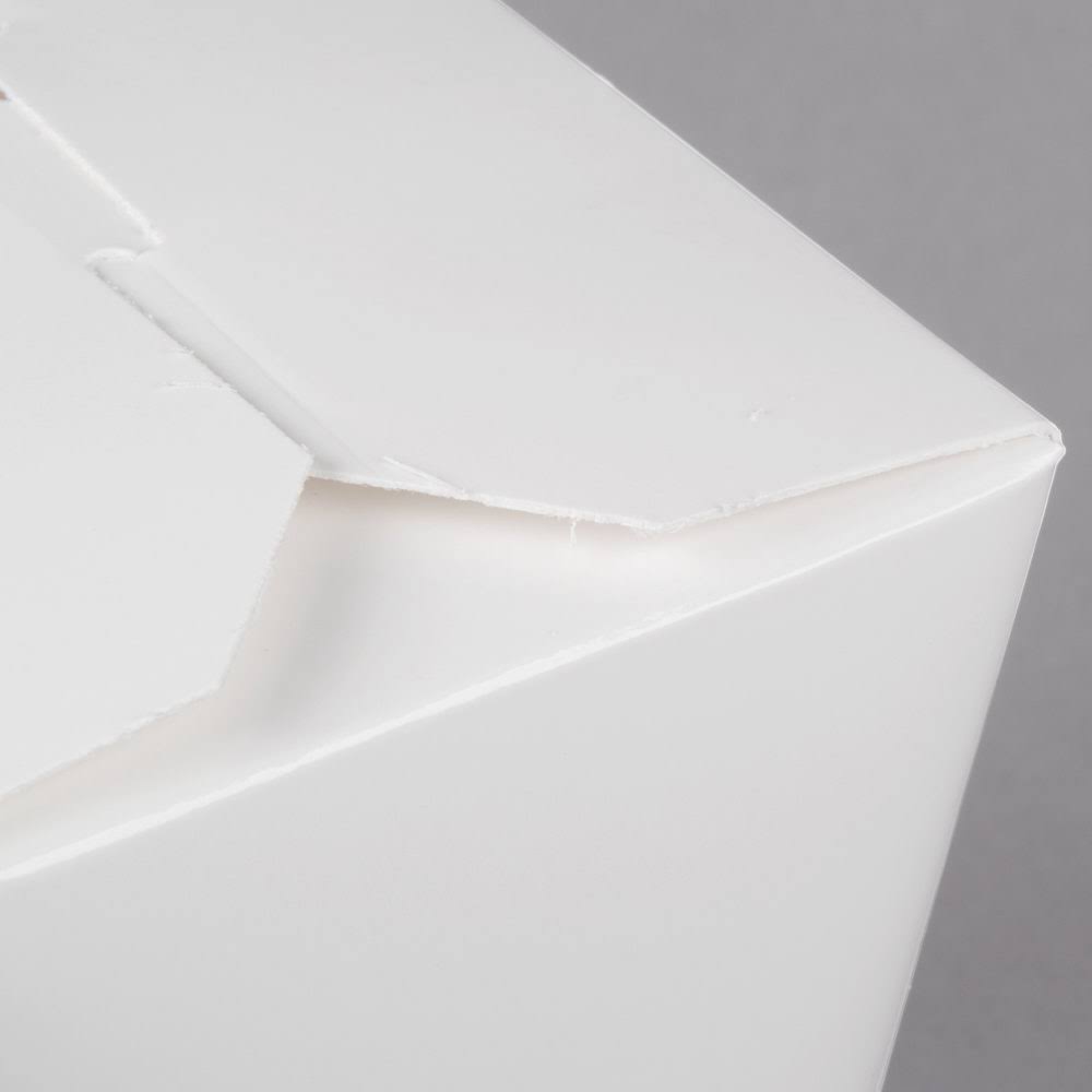 White 26 oz Microwavable Paper Take-Out Container 500/Case P95351