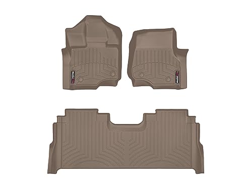 Black Custom Fit FloorLiners for Ford F-150, 1st & 2nd Row Z760