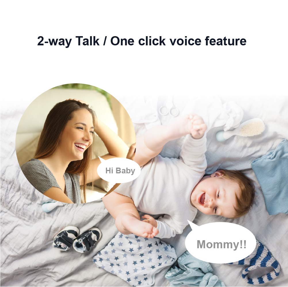 Video Baby Monitor with Camera and Audio, Auto Night Vision, Non-WiFi T11686