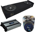 Compatible with Ford F-150 Super Cab Truck 1997-1999 Amplifier and Dual 10 Sub Box Enclosure A1550