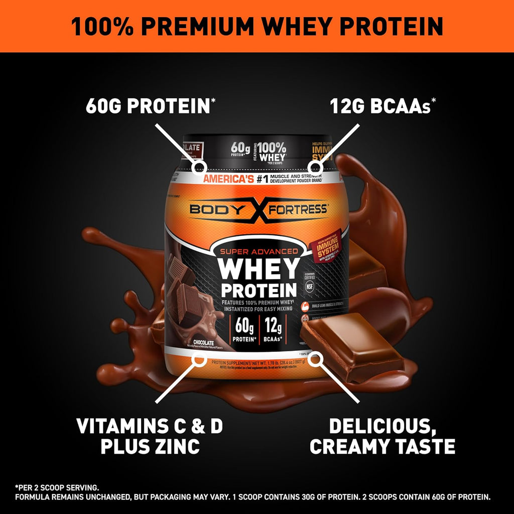 100% Whey Protein Powder Chocolate 1.78lbs & Creatine Monohydrate Micronized Powder 500G 5000mg Per Serv D81987