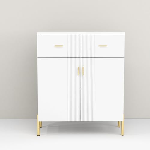 2 Door Sideboard with 2 Drawers and Shelves White N88111