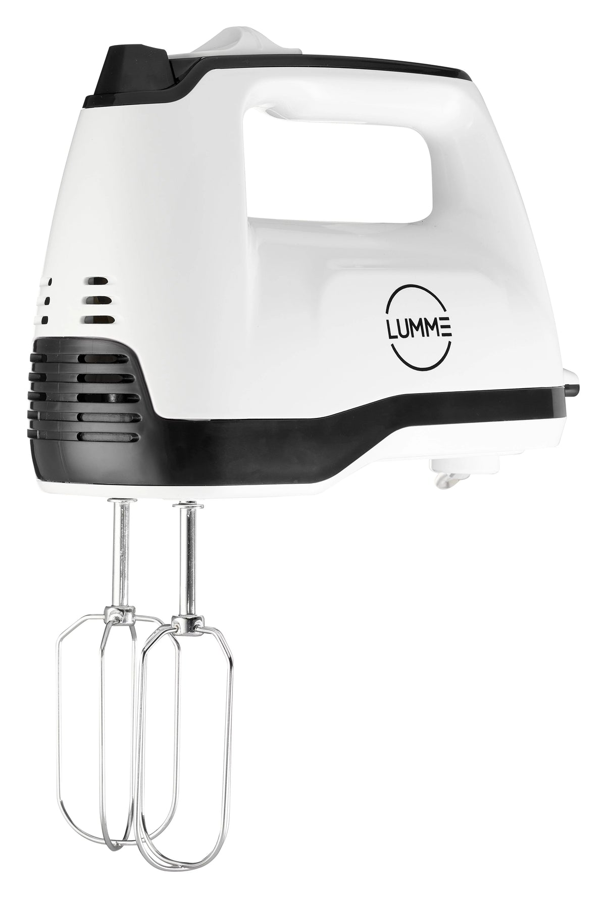 Grey Electric Hand Mixer with 5 Speeds, 2 Beaters, 2 Dough Hooks, Storage Case Q957380