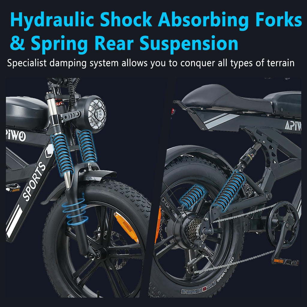 20" Fat Tire Electric Bike with 48V 20Ah Battery U672899