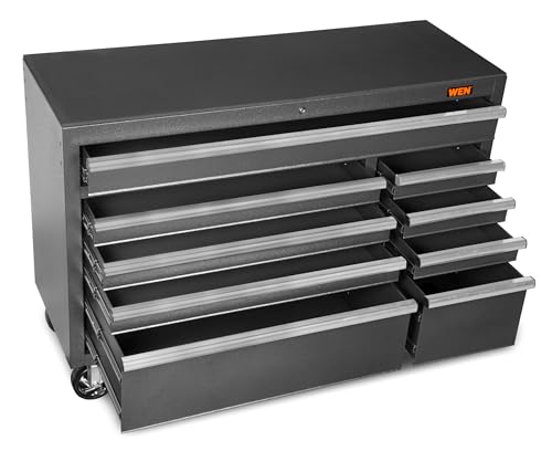 52-Inch Rolling Tool Cabinet with Heavy Duty Steel Construction M84421