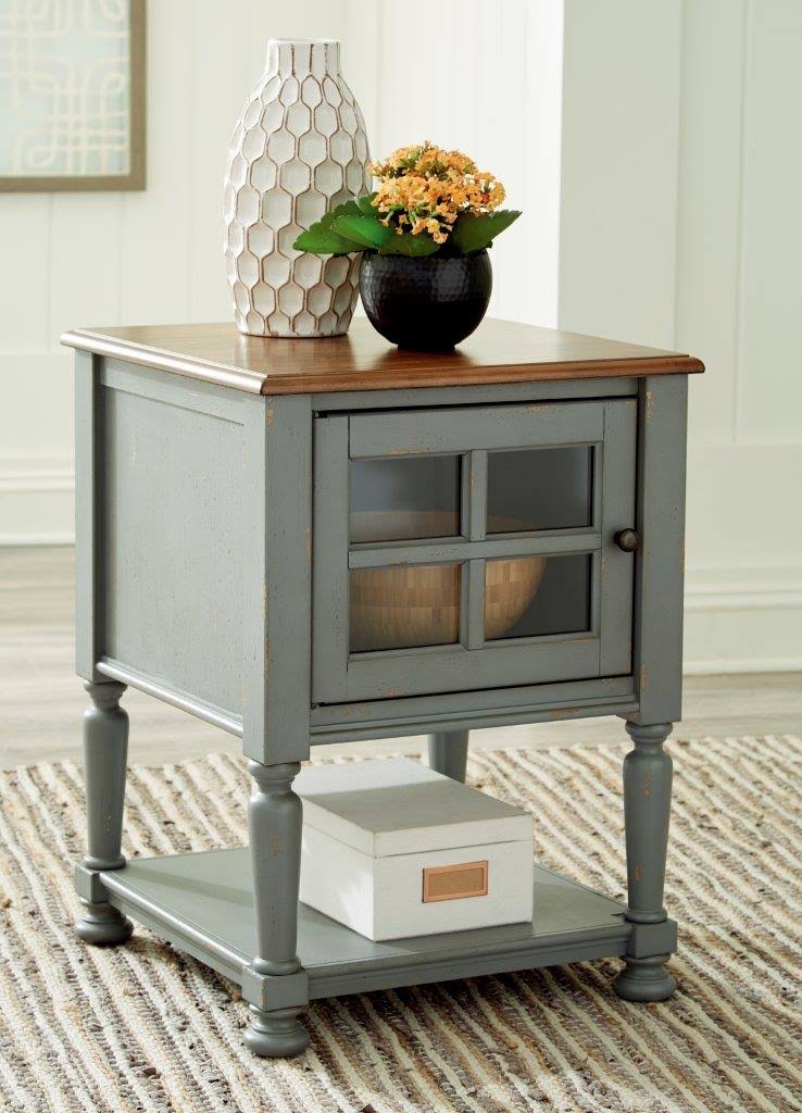 Gray Brown Accent Cabinet U455