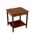 Solid Acacia 1-Drawer End Table - Mahogany O572535